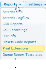 codes administratifs du IPBX