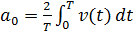 Les coefficients de la série de Fourier