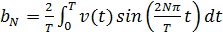 Les coefficients de la série de Fourier